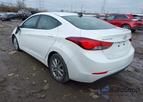 2016 Hyundai Elantra Se from USA, damaged, VIN 5NPDH4AE0GH653257